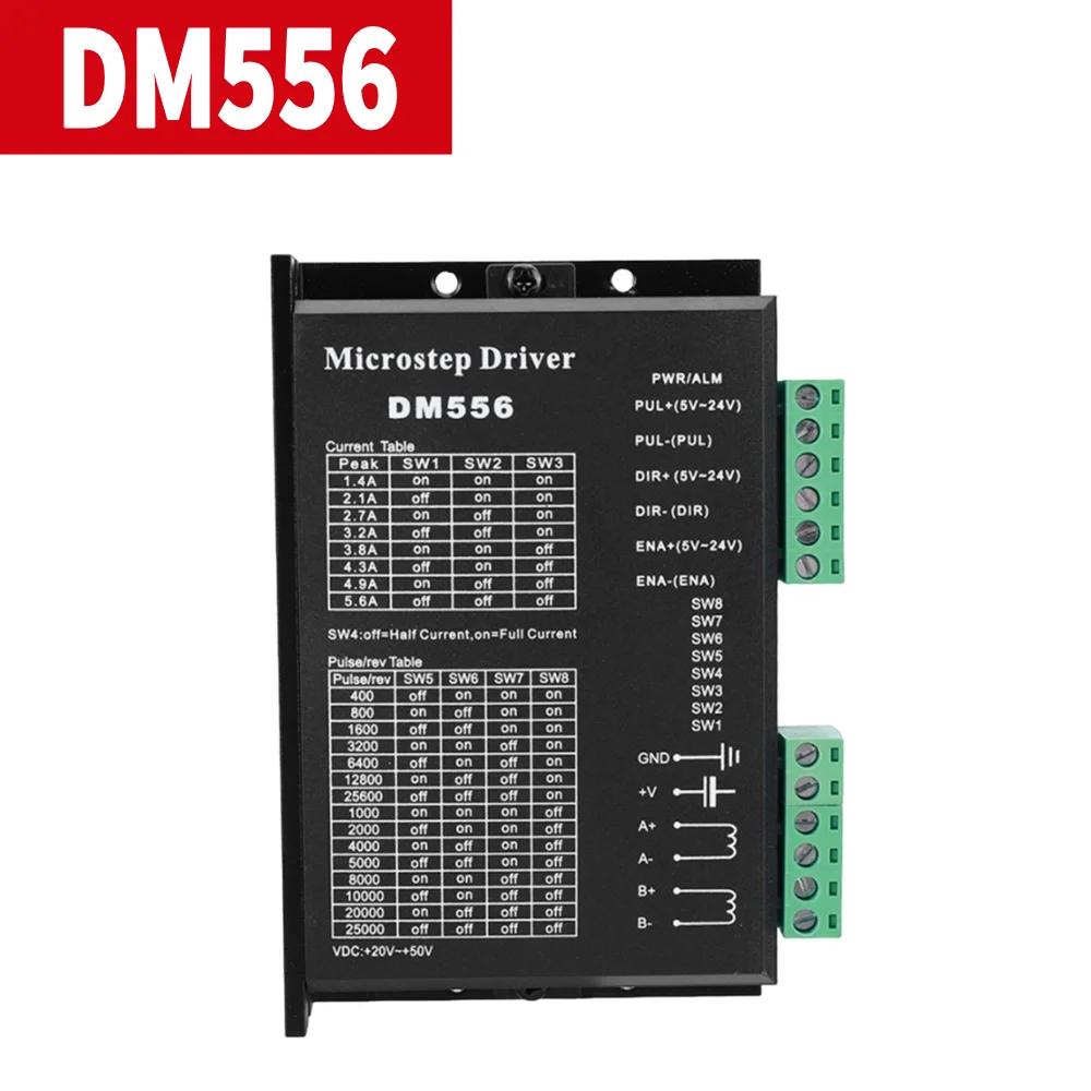 DM860H DM860 Драйвер шагового двигателя 0-200 кГц 2-фазный контроллер шагового двигателя AC 18-80 В или DC 24-110 В Подходит для шагового двигателя Nema34