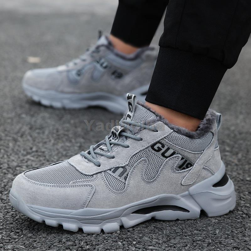 Защитные ботинки Мужская зимняя рабочая обувь Защитная обувь с защитой от ударов Прочная защитная обувь с защитой от проколов Мужская обувь со стальным носком