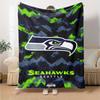 Seattle Seahawks Print Flannel Blanket High Quality Warm Comfortable Cover for All Seasons Perfect for Gifts Home Decor