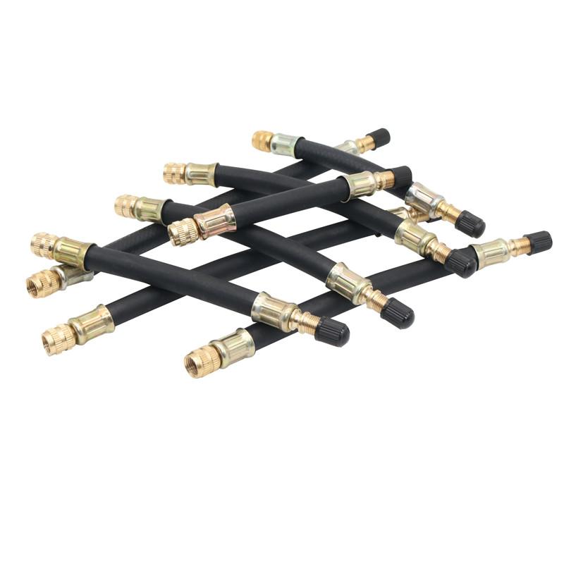 Various Braided Flexible Hose Tire Valve Inflatable Rubber Hose Steel Wire Car Wheels Tyre Valve Stems Extensions Tube Adapter