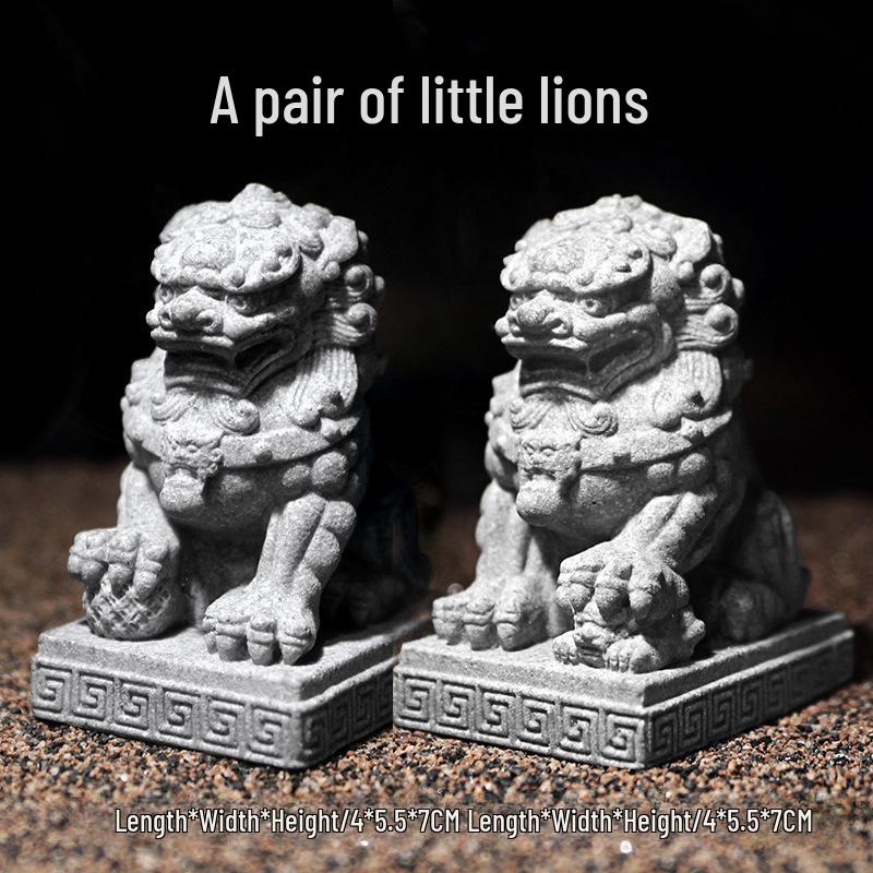 Китайская статуя Будды из песчаника - Декор для внутреннего сада и аквариума