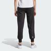 Adidas Stella McCartney Adidas X Stella McCartney Co-Branded Fleece Sweatpants With Letter Logo Print And Cuffed Ankles Women Bottoms Black IQ2638