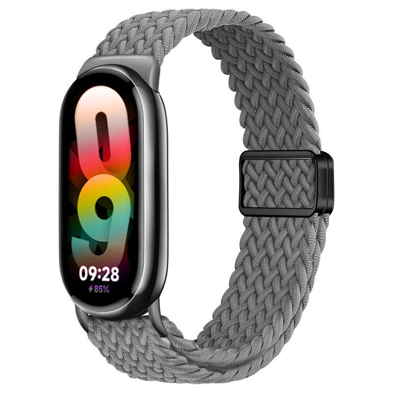 Ремешки для Xiaomi Mi Band 10 9 8 NFC Запасной ремень аксессуары магнитные Плетеный correa браслет Miband 9 Miband 8 Ремешок