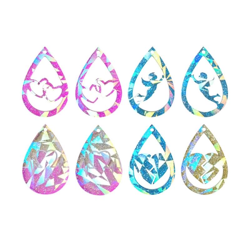 Портативная силиконовая форма День святого Валентина Формы для серег-подвесок Голографическая форма для серег Формы для ювелирных изделий для любителей DIY