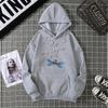 Dragonfly print Hooded Sweatshirts for Spring and Autumn 6813