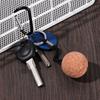 Round Floating Cork Ball Keychian Float Kayak Rope Buoyant Key Ring Floating Cork Ball Sailing Keychian Creative 50mm New