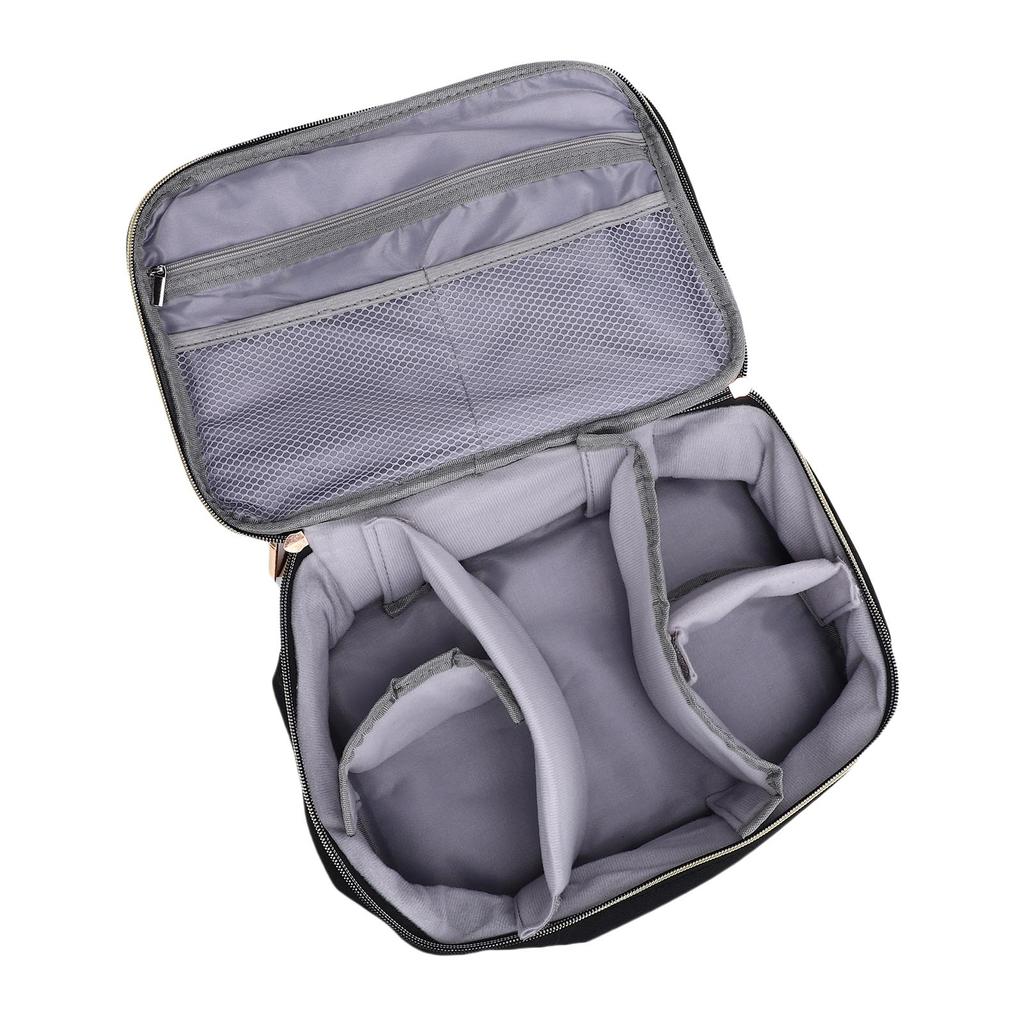 Сумка для хранения швейных принадлежностей 2 слоя ткань Оксфорд сумка-органайзер для швейных аксессуаров с 4 съемными разделителями для