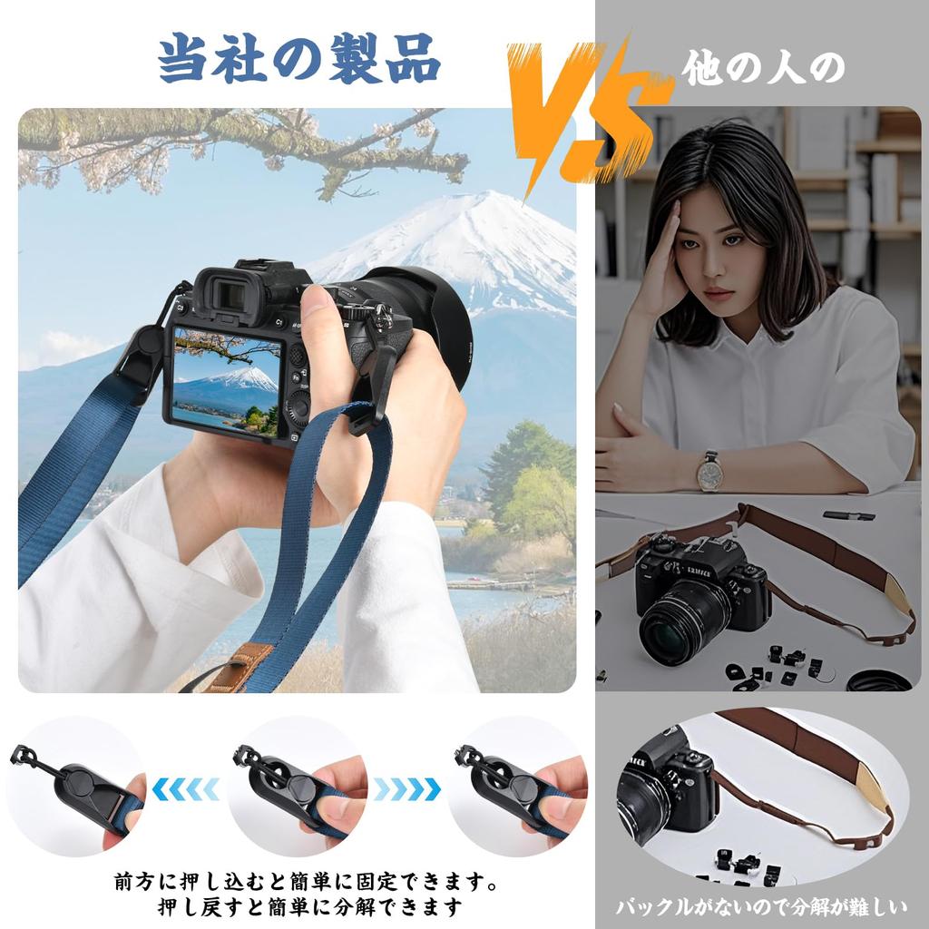 Ремешок для камеры на шею с якорными звеньями, стильный ремень для камеры на плечо, шею, съемный, регулируемой длины, бинокулярный ремень для небольшой беззеркальной камеры