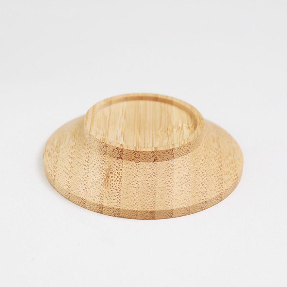 4Pcs Leakproof Wine Glass Covers Creative Wooden Red Wine Lid Gourmet Tray Wine Glass Tray  Bars