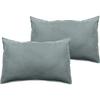 Set of 2 Palace Pure Cotton Dyed Washed Pillowcases 63 Threads/cm² South Wind - Palace Lichen - Set of 2 Pillowcases 50 X 70 Cm