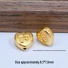 S925 Silver Ancient Gold Four-Leaf Clover Spacer Beads for DIY Jewelry: Bracelet & Necklace Craft Accessories.