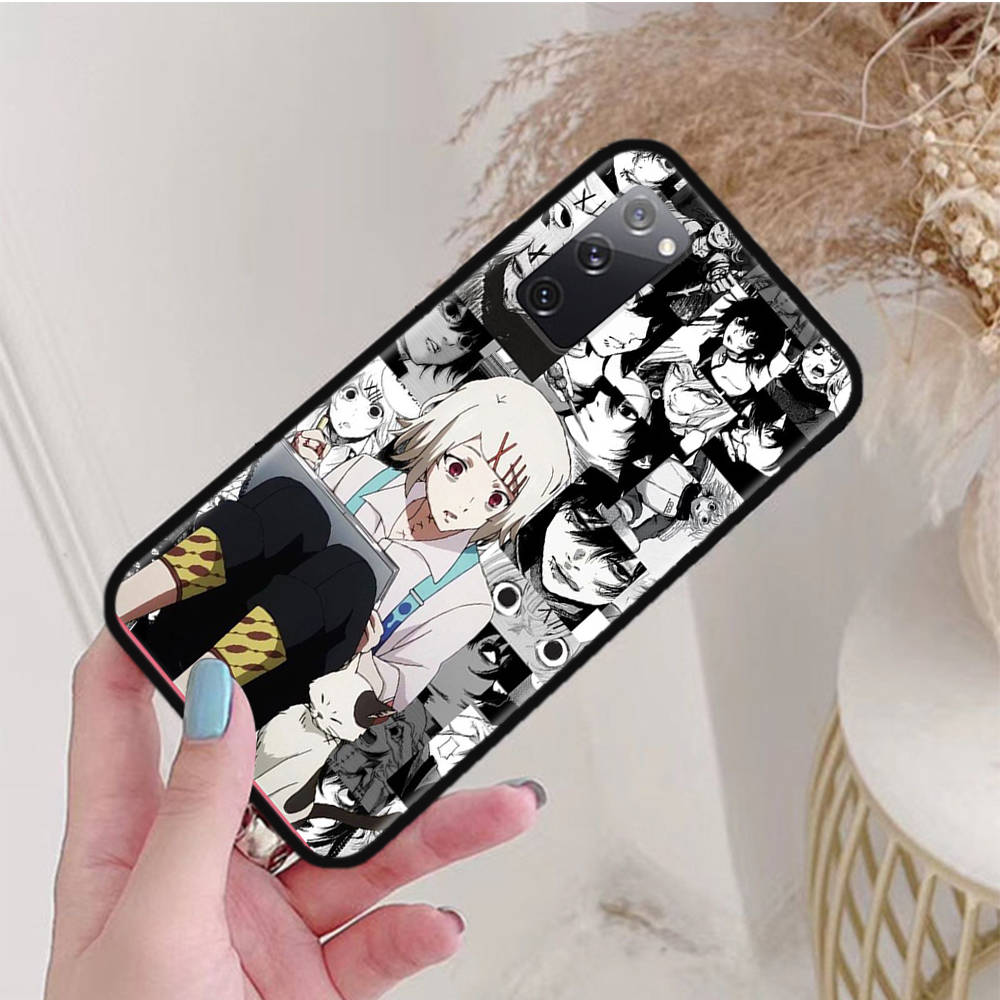 Черный чехол для Xiaomi Poco X6 X4 M5 M6 F5 F6 C65 C55 C50 C51 C40 Pro Redmi 14C A3X 13C 12C 11T 10A 9C Note 7 6 8A Plus W-57 Tokyo Ghoul Juuzou