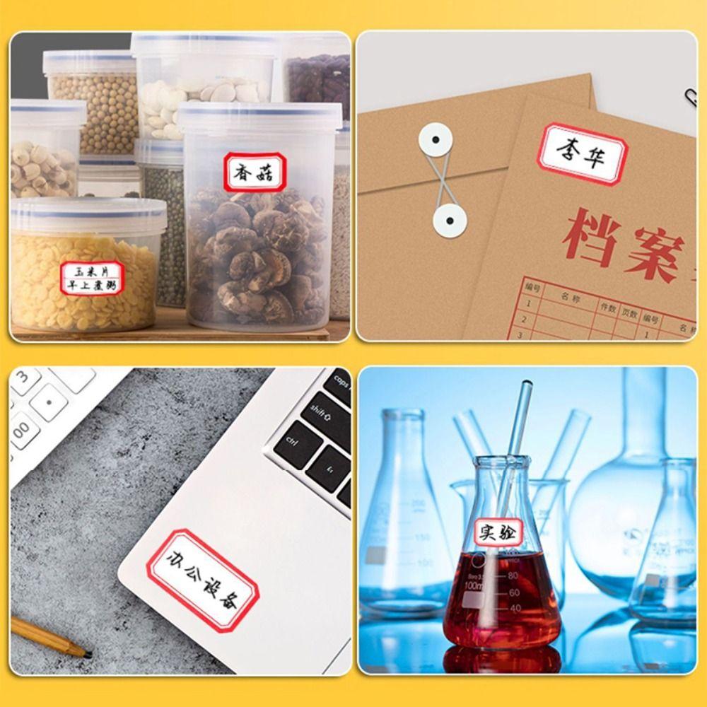 50 листов Цветные наклейки для этикеток Рукописная маркировка цены Клейкая бумага Самоклеящаяся этикеточная бумага Дом