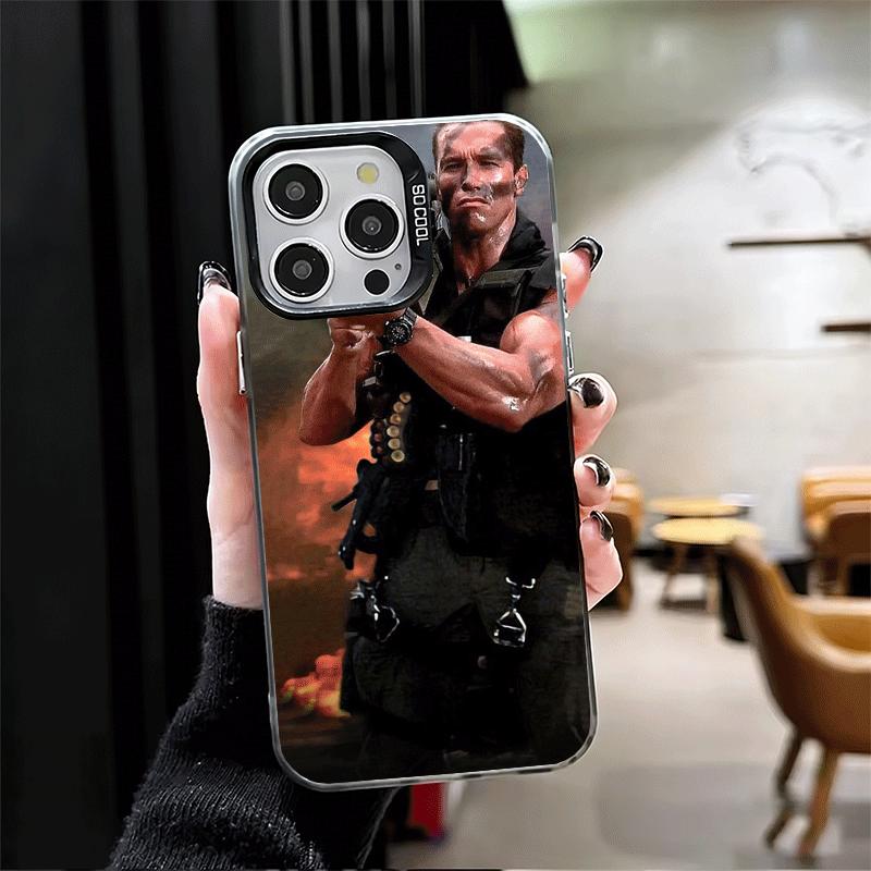 Terminator Arnold Schwarzenegger Shockproof Phone Case for iPhone 17 Air 16 16E 15 Pro Max 14 Plus 13 Mini 12 Back Cover Anti Fa