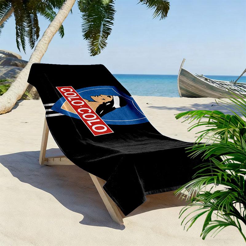 Colo-Colo Print Beach Towel, Large Soft Quick Dry Towel for Beach Camping Swimming