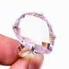 Pink Kunzite Handmade 925 Sterling Silver Jewelry Ring Size 7 P7t80