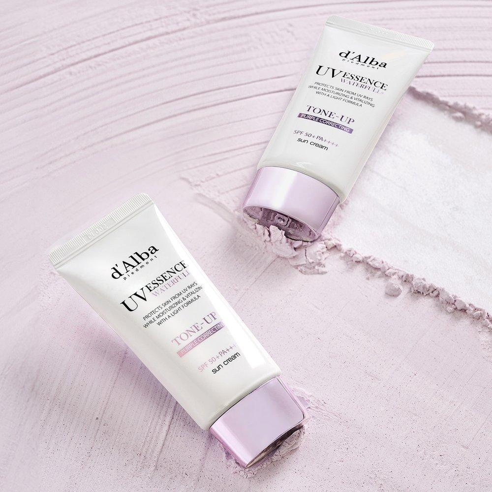 d'Alba Водный тонизирующий солнцезащитный крем (фиолетовый) 50мл