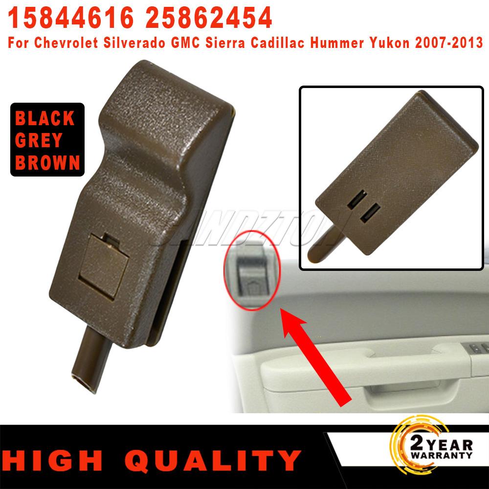 New Door Lock Knob ABS Interior Tab Car Accessories 15844616 25862454 For Chevrolet Silverado GMC Sierra Cadillac Hummer Yukon