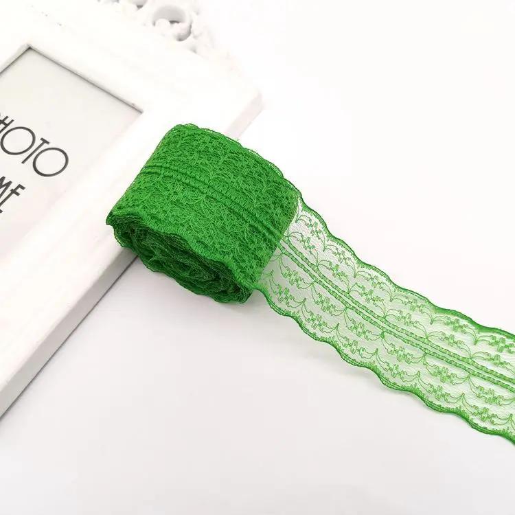 10 метров/рулон 4,5 см Красная Черная Синяя Вышивка Кружевная Лента DIY Одежда Швейная Ткань Свадьба Рождество Хэллоуин Подарок Украшение