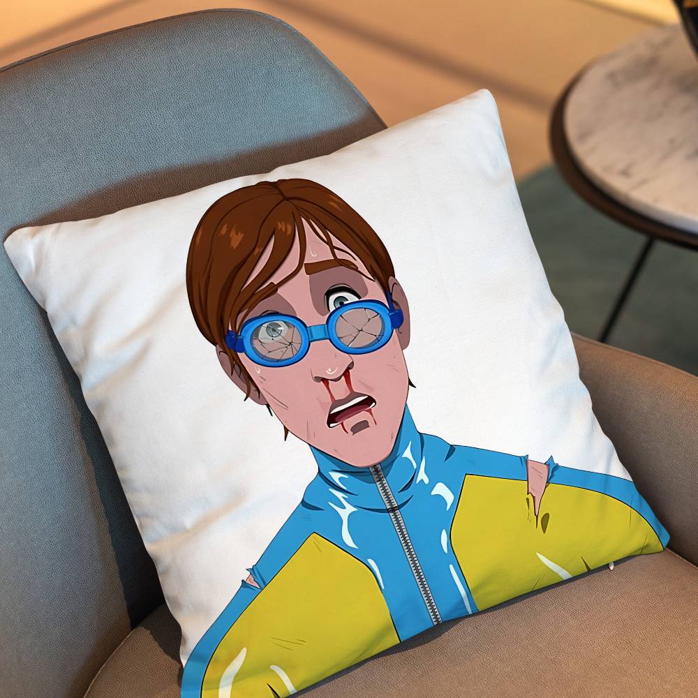 Waterboy Game Invisigal Dispatch Pillow Case Office Cushions Suitable For Sofa Car Bedroom Decorative Cushion Cover