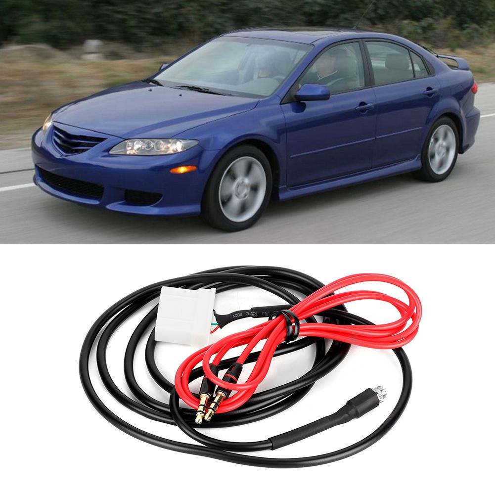 Кабель-адаптер AUX для автомагнитолы 3,5 мм гнездо подходит для Mazda 3 6 2006 2013