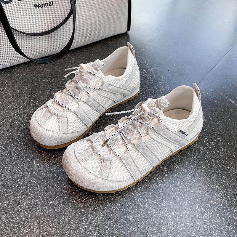 Ретро обувь Форрест Гамп дышащая немецкая тренировочная обувь женская новая сетка 2025 лето популярная нишевая плоская повседневная спортивная обувь