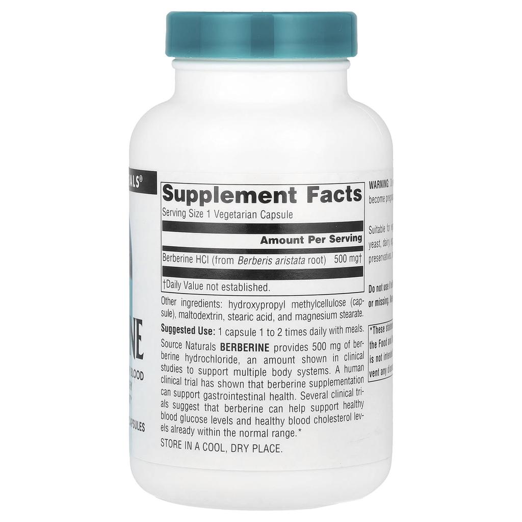 Berberine, 500Mg, 120 Veggie Capsules