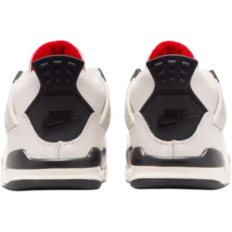 Air Jordan 4 Retro TD Flight Club Baby Sneakers White Sail Black IM4027-100