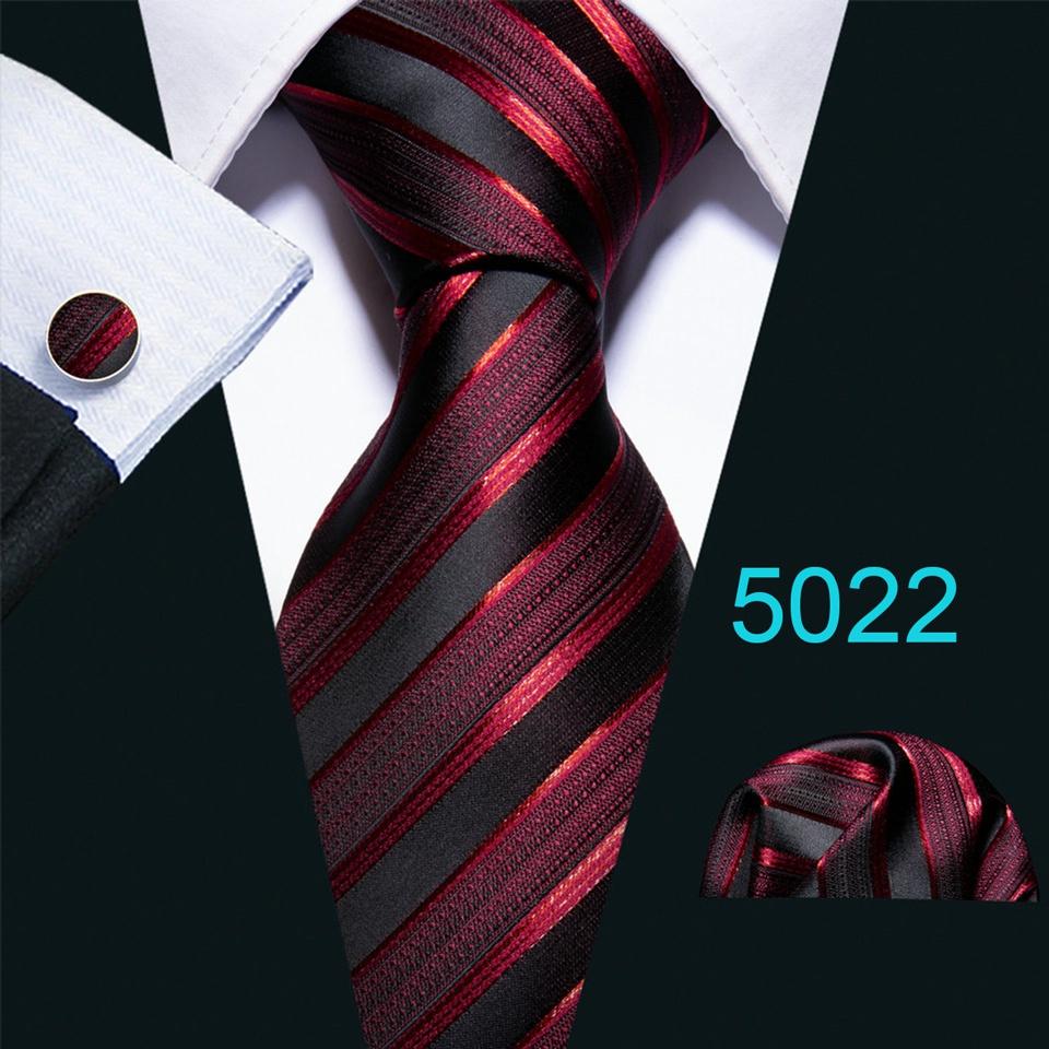 Мужской крутой полосатый галстук Barry.Wang, 8 видов дизайна, черный, синий, бирюзовый галстук, набор карманных квадратных запонок