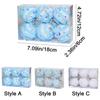 6Pcs 6cm Christmas Balls Pendant Reusable Macaron Color Hanging Balls Foam Christmas Balls  for Home