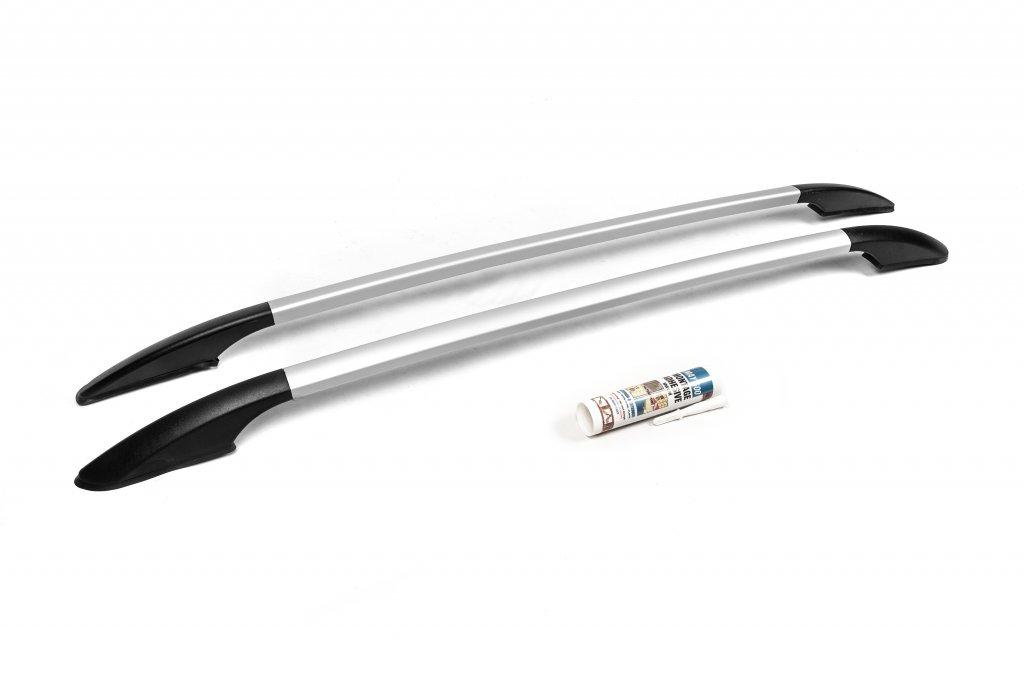 Рейлинги OmsaLine Solid (2 шт, серые) для Citroen C-3 2016-2023 гг