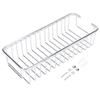 Stainless Steel Wall Mounted Shampoo Conditioner Holder Storage Basket Shelf Organizer Bathroom