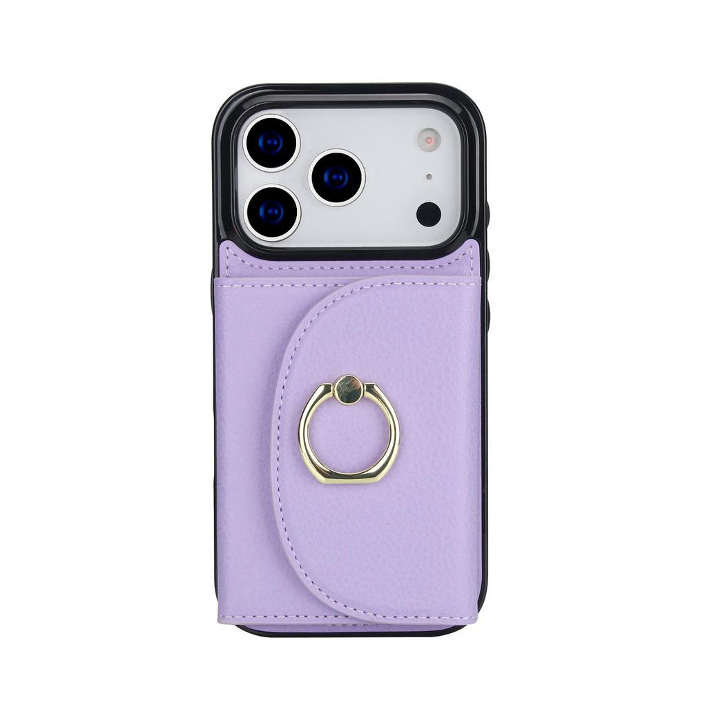 Многофункциональный чехол-кольцо с держателем для карт для iPhone 17 Pro Max - Защитный чехол, совместимый с Apple 16E.