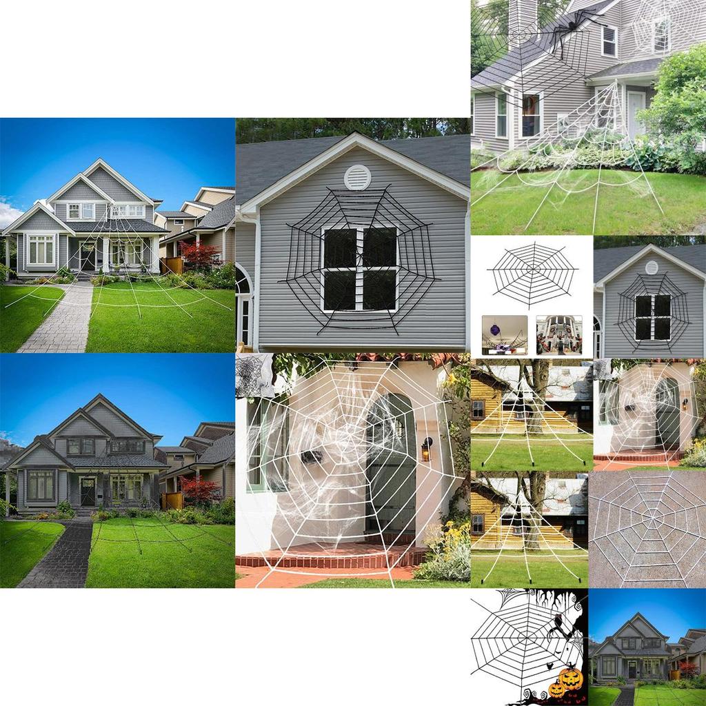 Реалистичная жуткая паутина на Хэллоуин для жуткого домашнего декора
