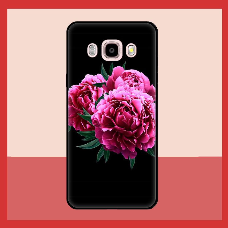 Элегантный чехол с цветком пиона розово-фиолетового цвета для Samsung Galaxy J3 J5 J7 2017 A3 A5 J1 2016 A7 A9 J8 A6 A8 J4 J6 Plus 2018 Coque