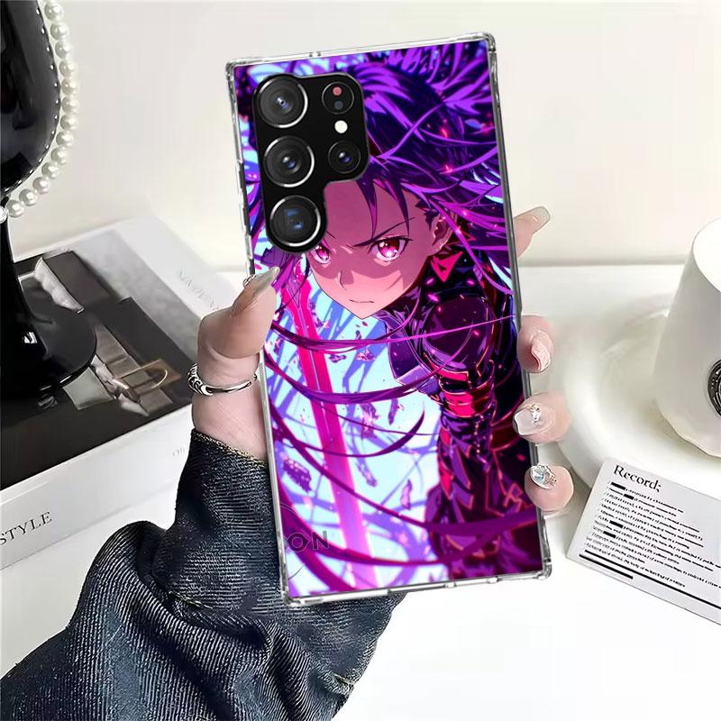 Аниме Sword Art Online SAO Мягкий чехол для телефона для Samsung Galaxy S22 S23 S24 S25 Edge S26 Ultra S20 FE S21 Plus + Fundas Coque Gala