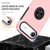 For iPhone 17 Air Case PC+TPU Phone Cover with Rotatable Ring Holder