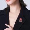 Цветок Брошь-Булавка на День Памяти Памятная Посвященная Солдату Износостойкая Антикоррозийная Патриотическая Булавка на Лацкан