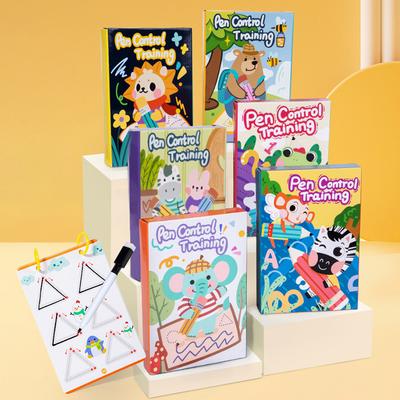 Рабочая тетрадь Magical Tracing Развивающие книги Монтессори для детей Обучение контролю за ручкой Многоразовая тетрадь для каллиграфии для детей