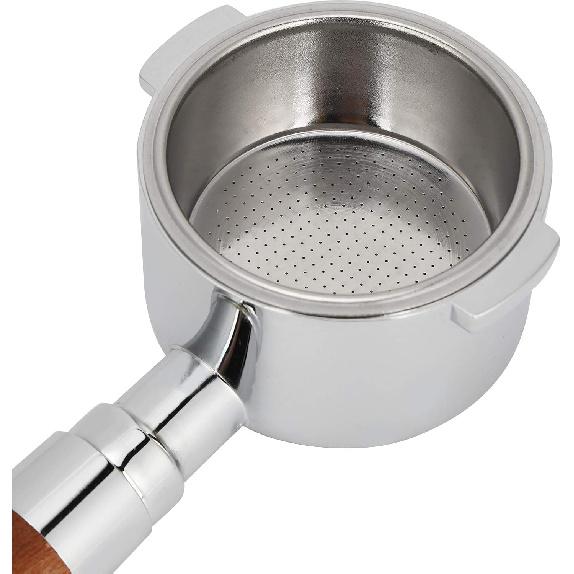 Bottomless Portafilter, Portable 51mm Coffee Bottomless Handle Easy To Use Home Kitchen Bottomless Filter Handle Replacement Accessories for Delonghi