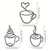 652F Metal Coffee Sign Wall Decors for Home Kitchen Cafe Restaurant Coffee Station Gift for Coffee Lover Birthday Christmas