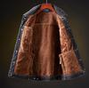 Winter Warm Fleece Lined Denim Jacket for Men Fashion Casual Thick Outwear Male Cowboy Jean Coat for Cold Weather