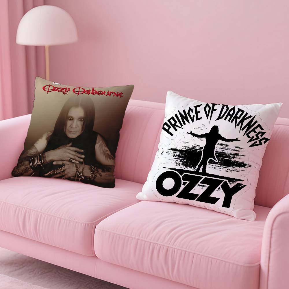 O-Ozzy Osbourne Band Lead Singer Pillow Case Safe Custom Photo Pillow, Anti-Fade Brushed Fleece Cushion, Maternal & Infant Safe.