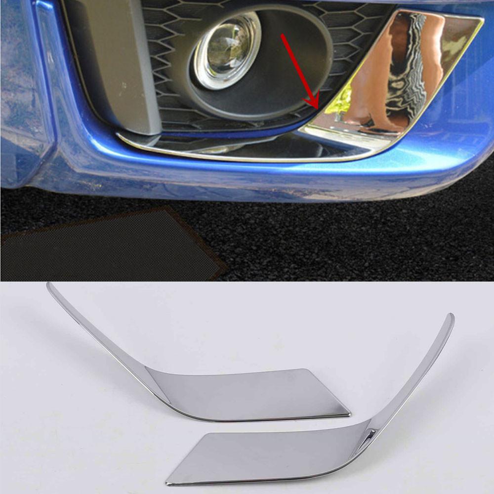 Голова автомобиля передняя противотуманная фара рамка палка ABS хромированная отделка панели рамка вытяжки для бровей 2 шт. для Honda Fit Jazz 2014 2015 2016