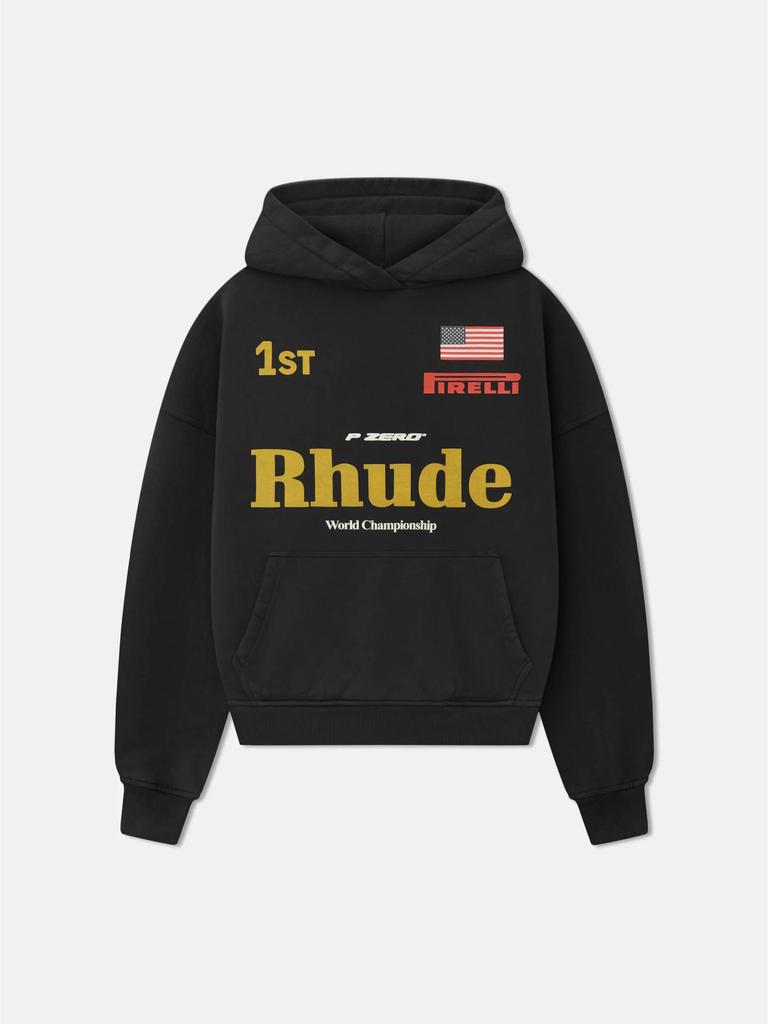 Толстовка с капюшоном RHUDE 25SS Геометрическая - Модная мужская куртка в европейском и американском стиле