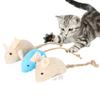 3Pcs Pet Cat Kitten Playing Plush Simulation Rat Mouse Scratch Bite Chewing Toy