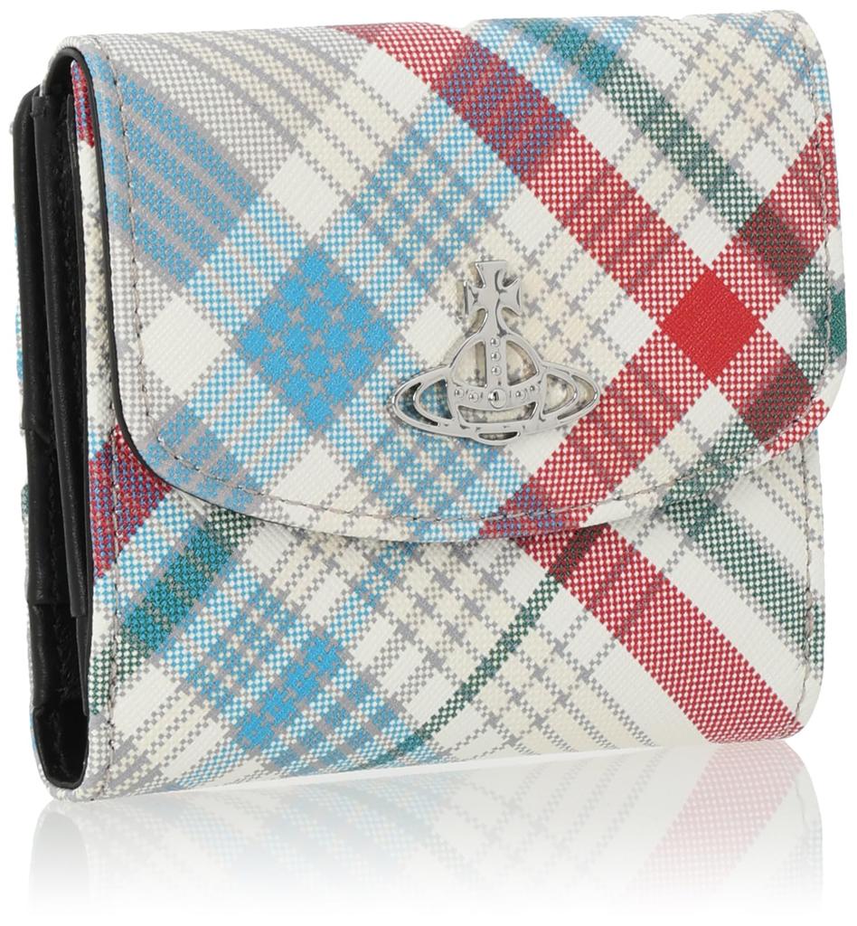 Кошелек 51150003U ПРИНТ SAFFIANO КЛЕТКА MADRAS [Vivienne Westwood] Двойной [товар]