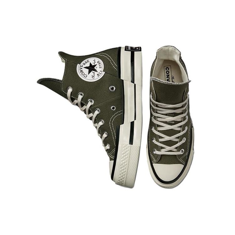 Converse Кроссовки унисекс Chuck 70 Plus High Utility Egret Зеленый Черный A01362C