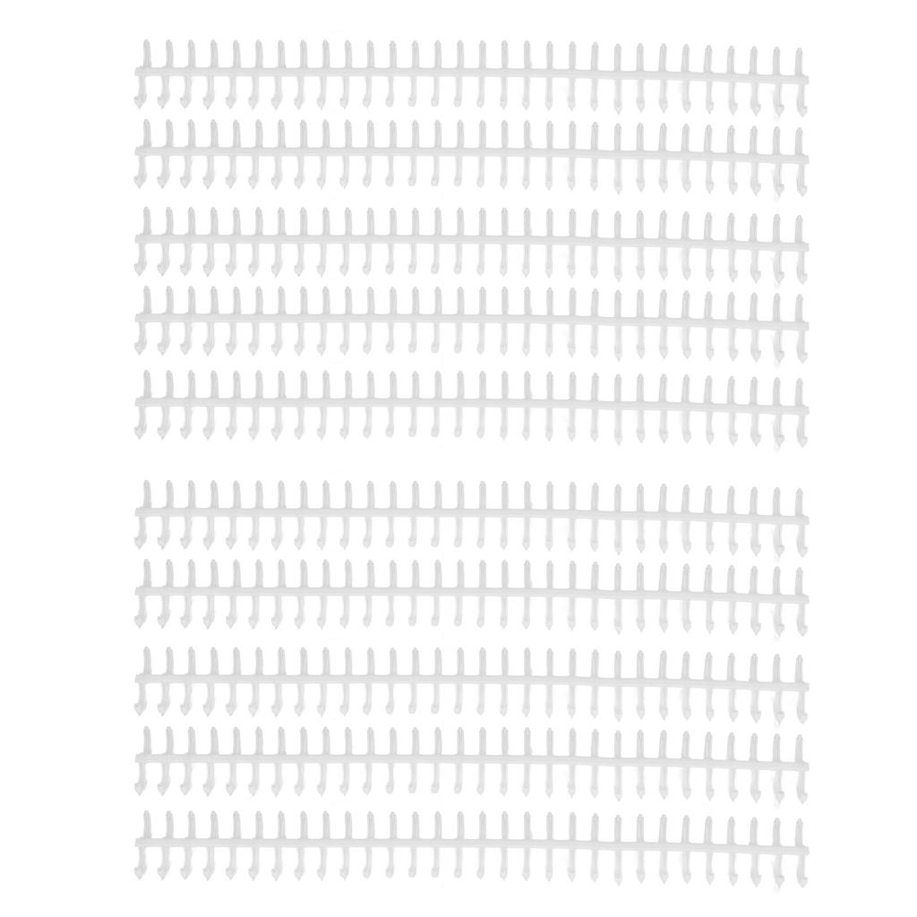 10 шт. переплетных корешка 30 отверстий диаметром 12 мм, режущиеся пластиковые проволочные переплетные корешки для школы