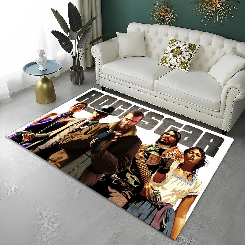 GTA Grand Theft Auto Игры Геймерский Ковер Коврик для Дома Гостиной Спальни Дивана Придверный Коврик Декор Детский Ковер Нескользящий Коврик для Пола